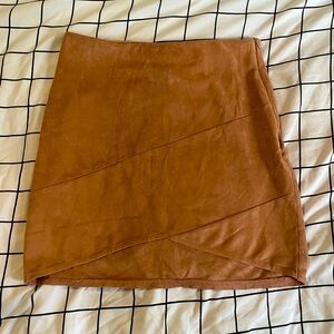Misguided Suede Mini Skirt